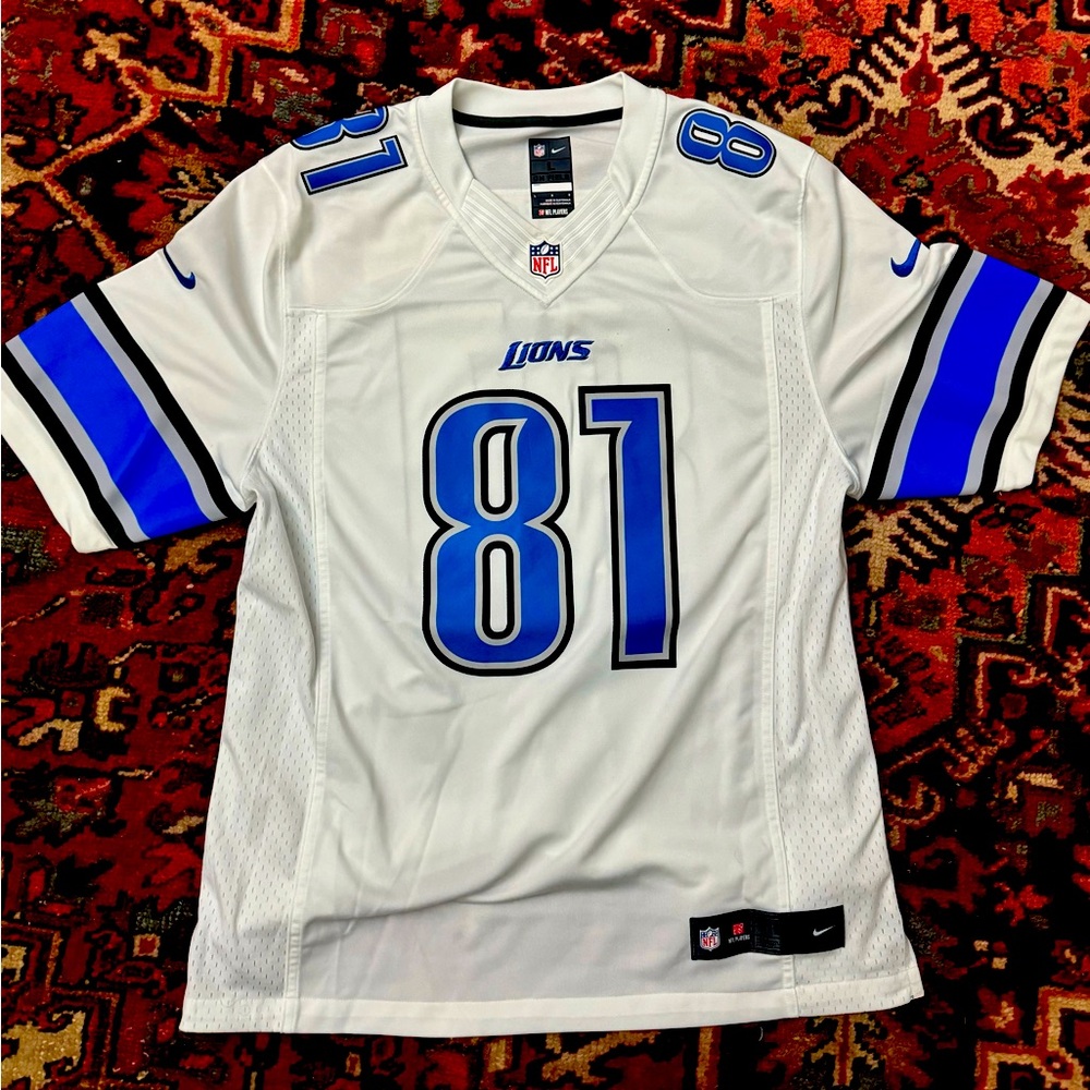 Lion’s Football Jersey - White and Blue